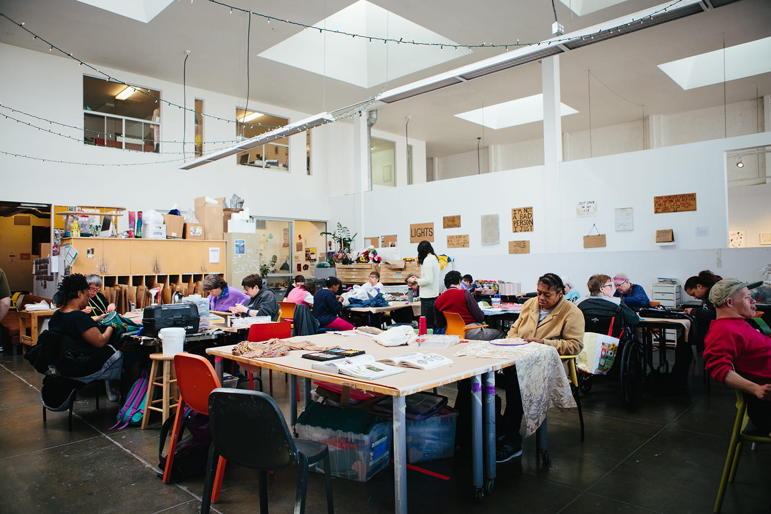 Creative Growth Studio, photo by Diana Rothery, courtesy of Creative Growth Art Center.